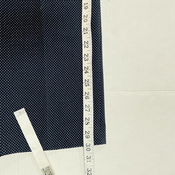 NWT Ann Taylor The Straight Style Pants Blue Poke a Dot size 14 - Picture 7 of 10